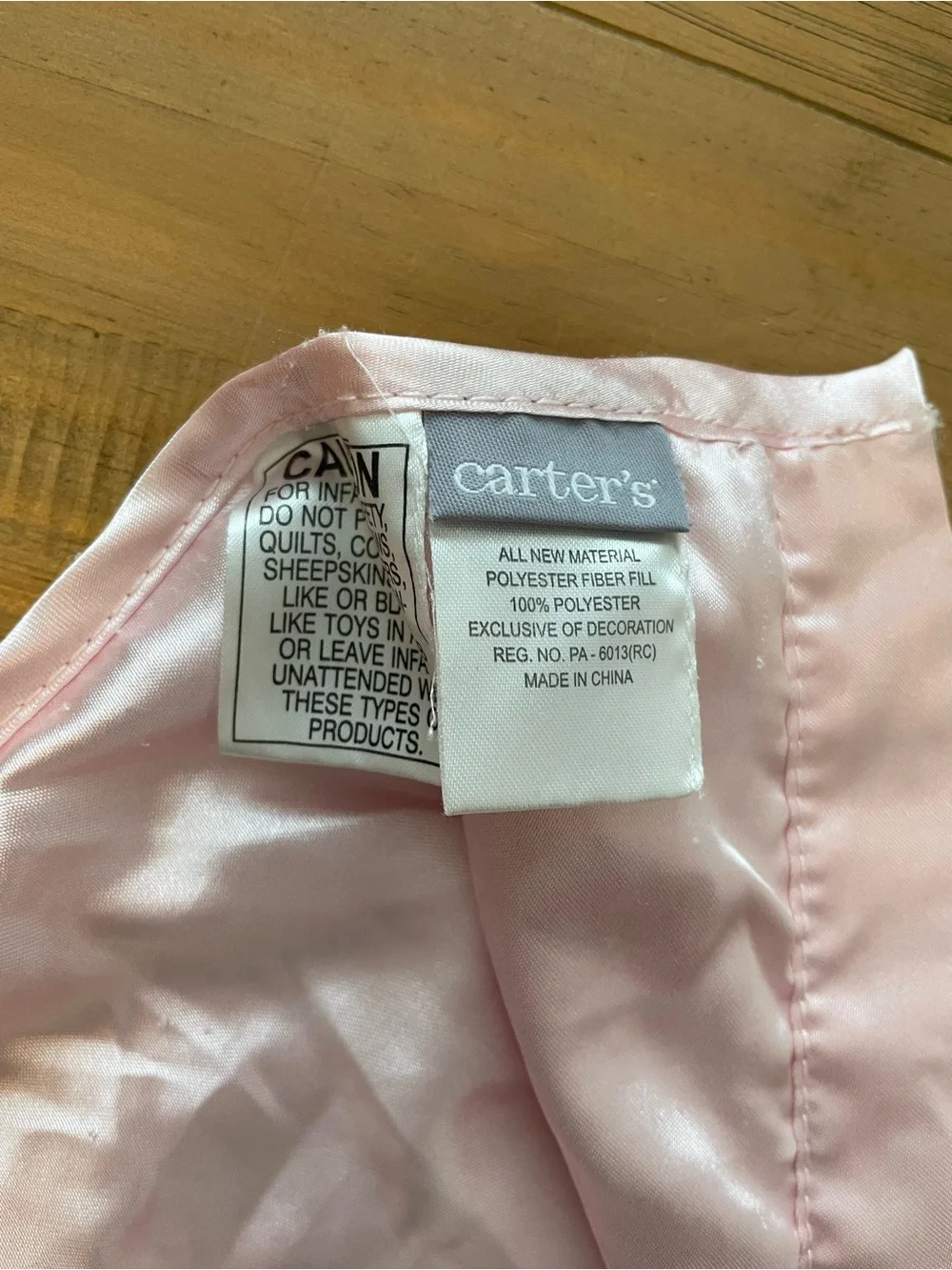 Carter's Lovey Thank Heaven for Little Girls Pink Security Blanket Bear